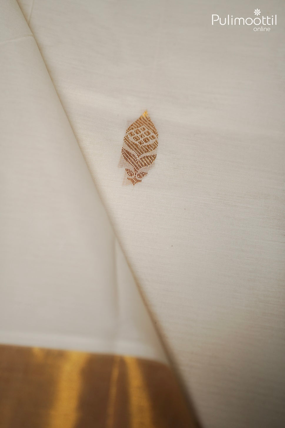 kerala Cream Colour Cotton Set Saree.