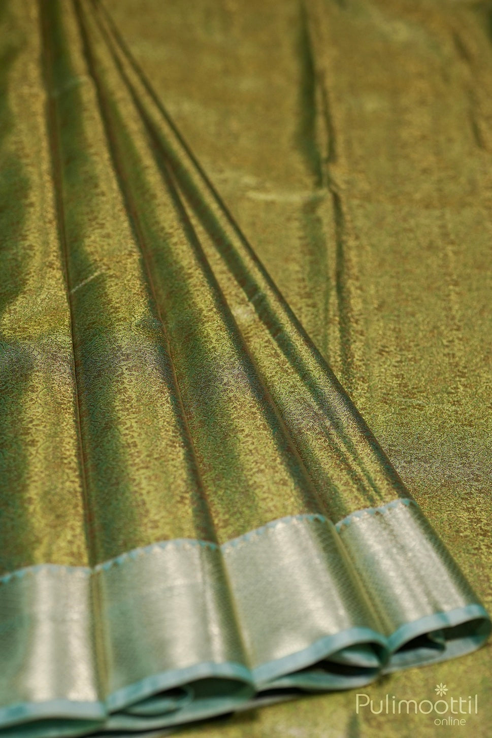 Sea Form Green Colour Art Silk Wedding Saree.