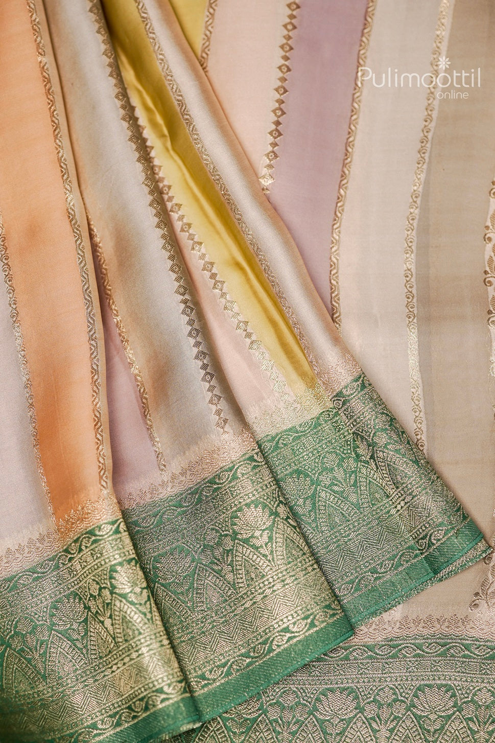 Multi Colour Organza Banarasi Saree.