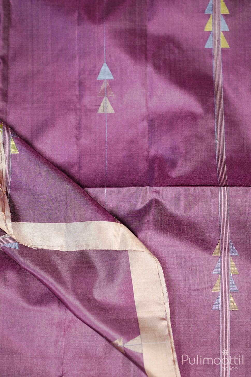 Pastel Purple Colour Soft Silk Kanchipuram Saree.