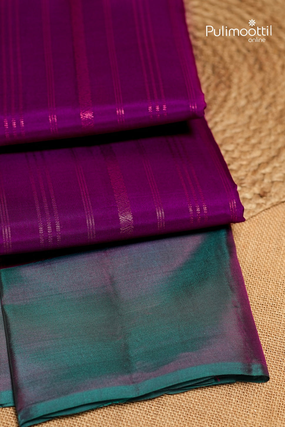 Dark Pink Colour Kanchipuram Soft Silk Saree