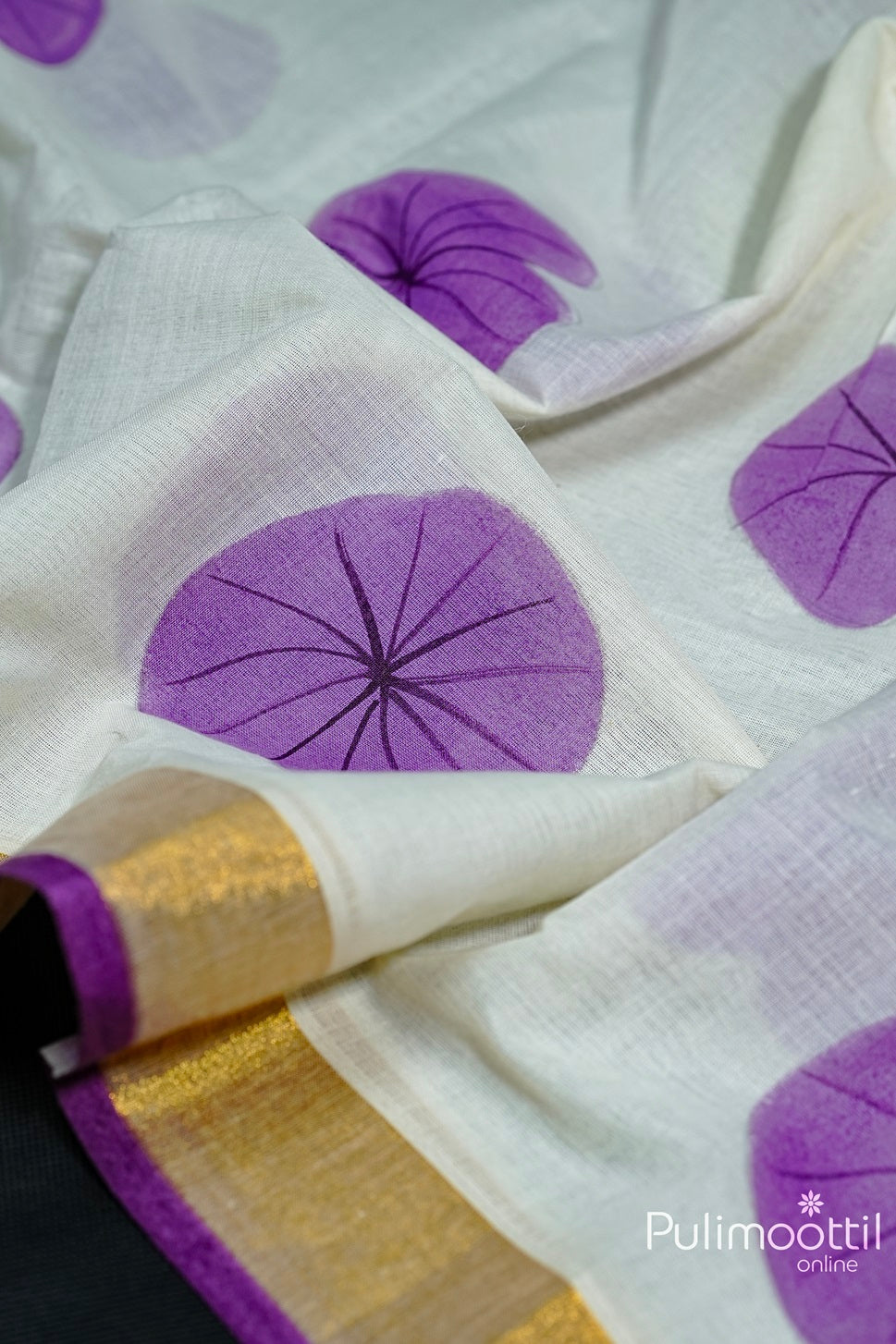 Off White Colour Cotton Set Saree.
