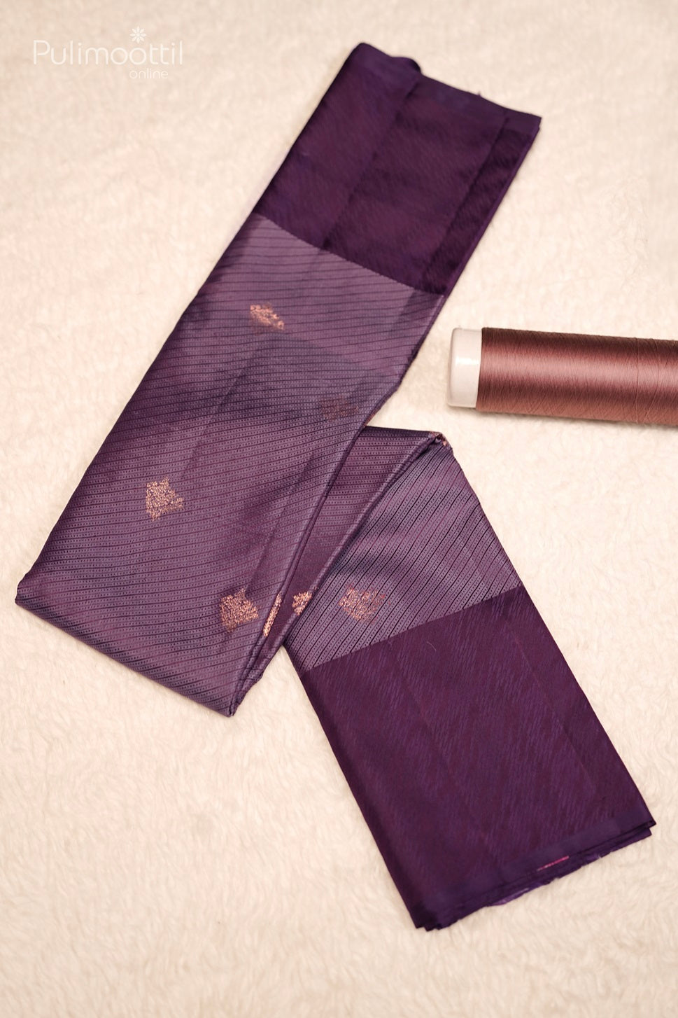 Maroon Colour Kanchipuram Self Print Saree