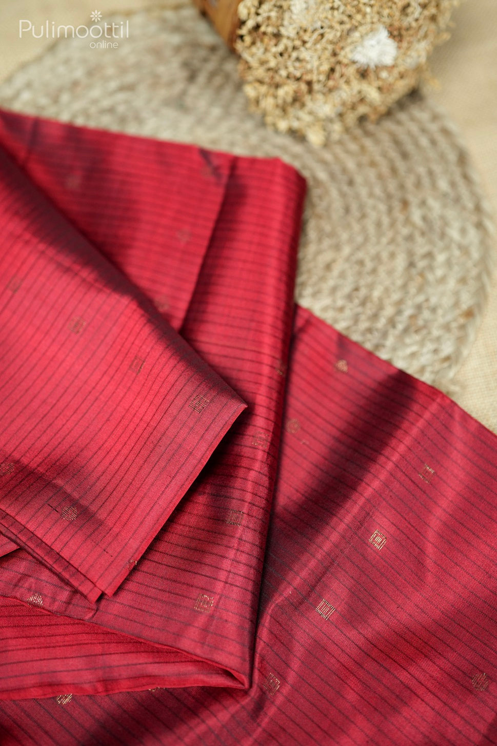 Maroon Colour Kanchipuram Soft Silk Saree