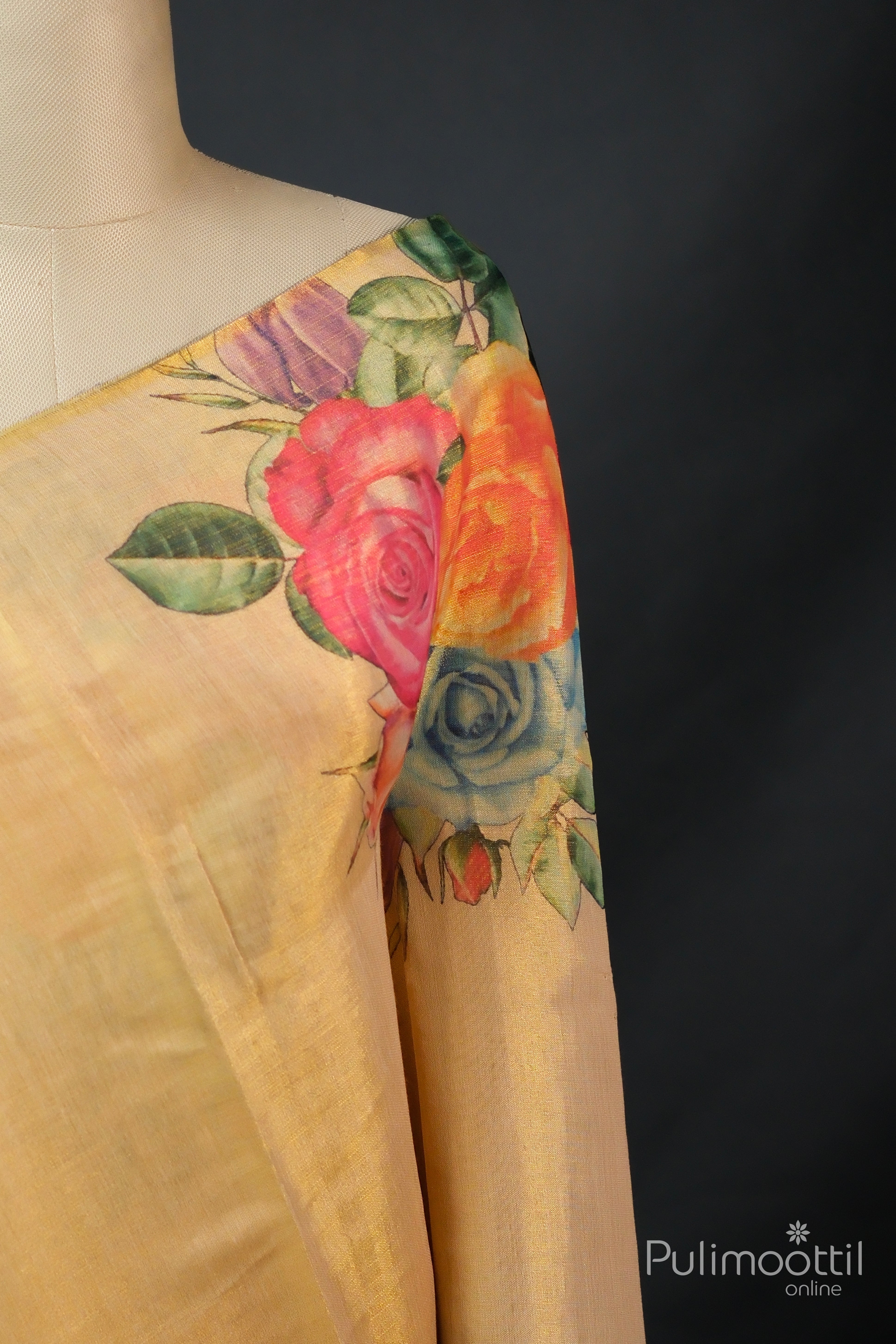Golden Tissue Kerala Traditional Set Saree