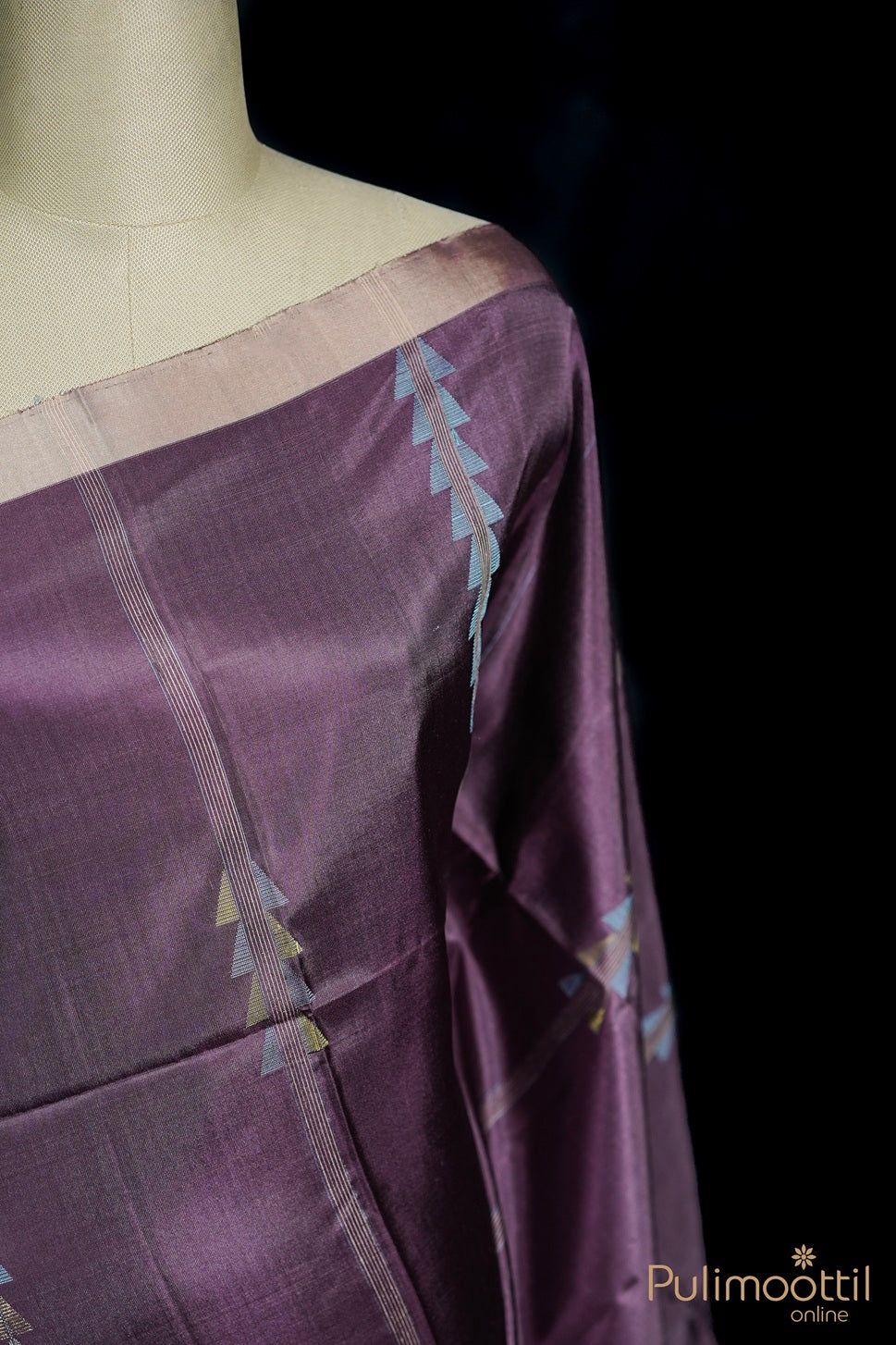 Pastel Purple Colour Soft Silk Kanchipuram Saree.