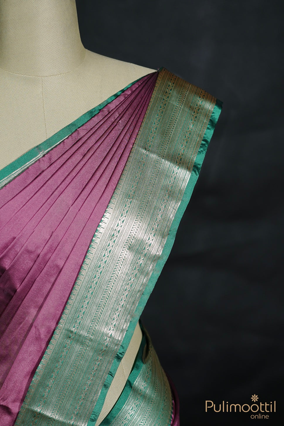 Pastel Pink Colour Arni Silk Saree.