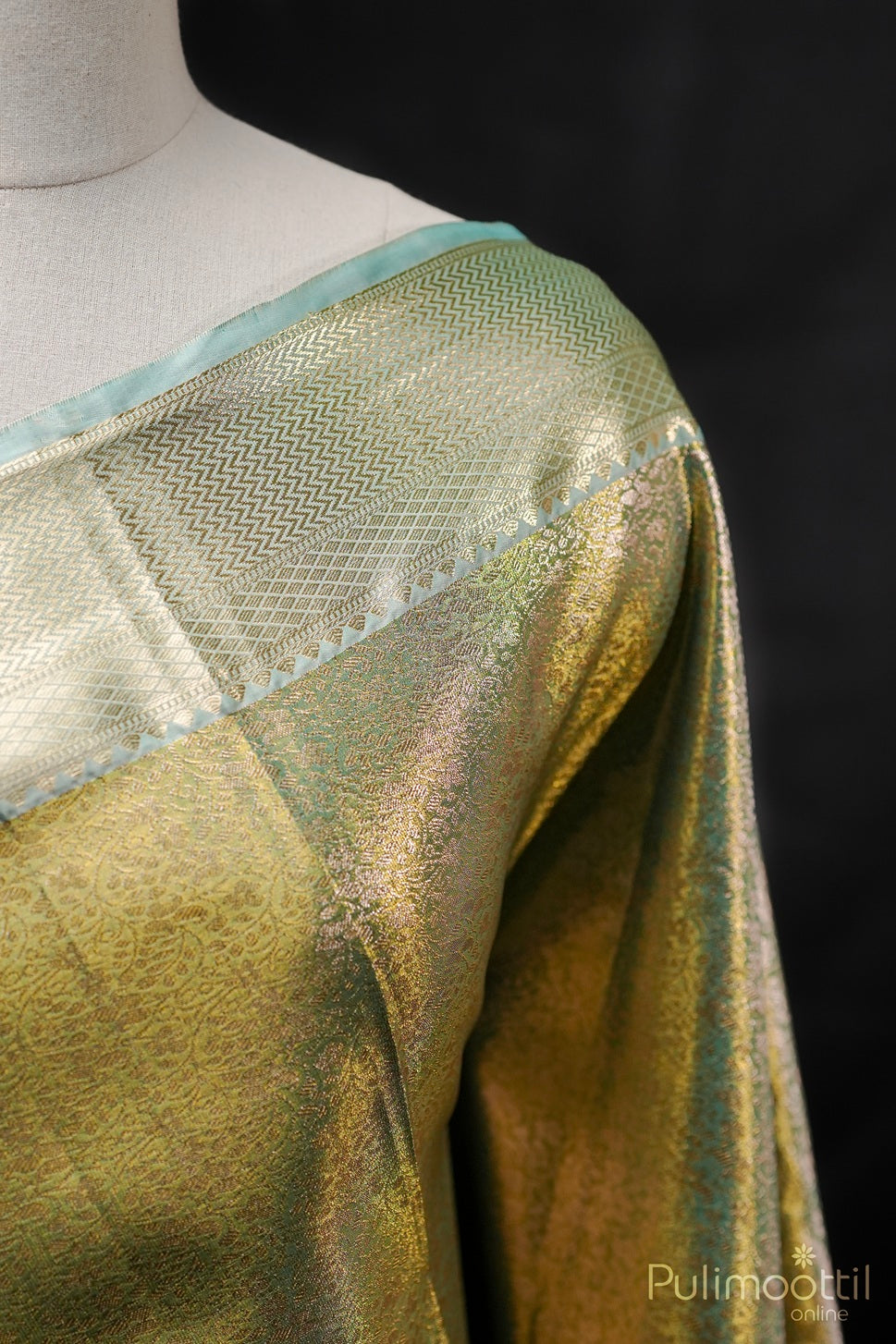 Sea Form Green Colour Art Silk Wedding Saree.