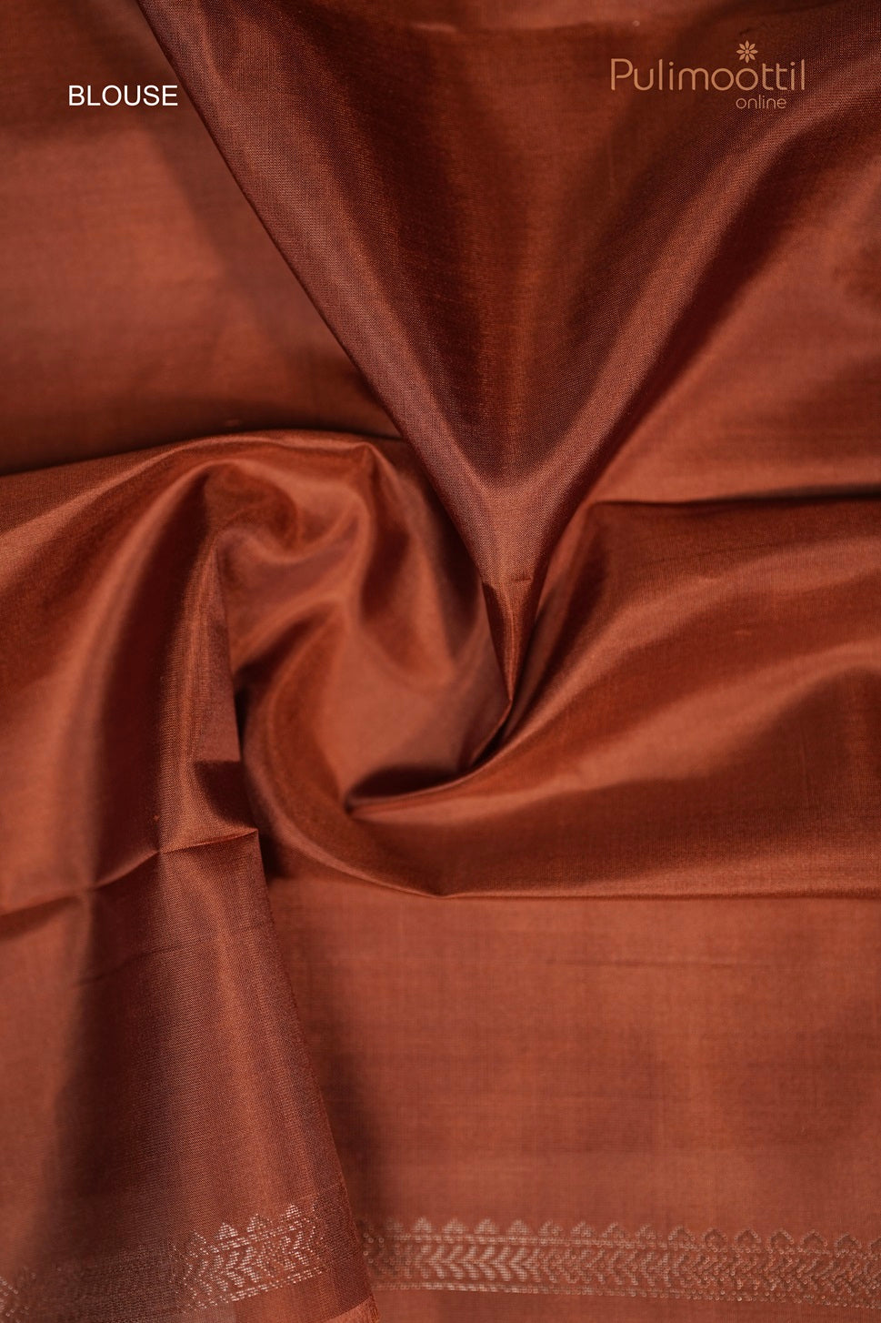 brick-shade-soft-silkTextural close-up of the matching plain Brick Shade Soft Silk Blouse fabric-blouse-fabric-plain.
