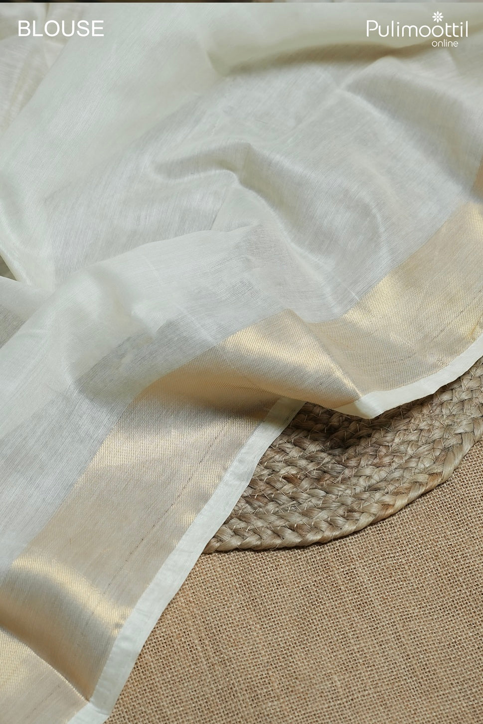 Off white color traditional fancy saree