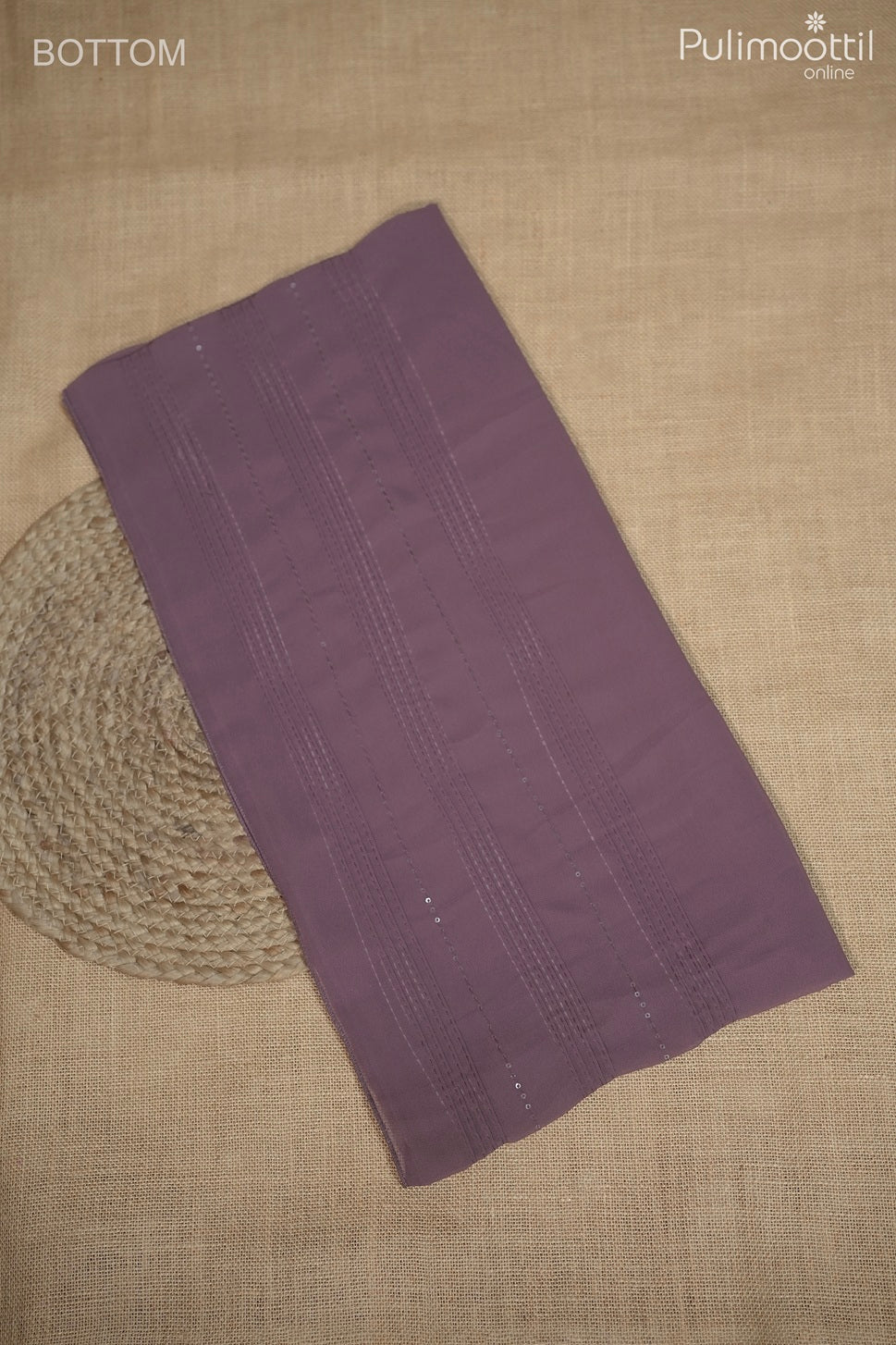 MAUVE GREY GEORGETTE UNSTITCHED SALWAR SET