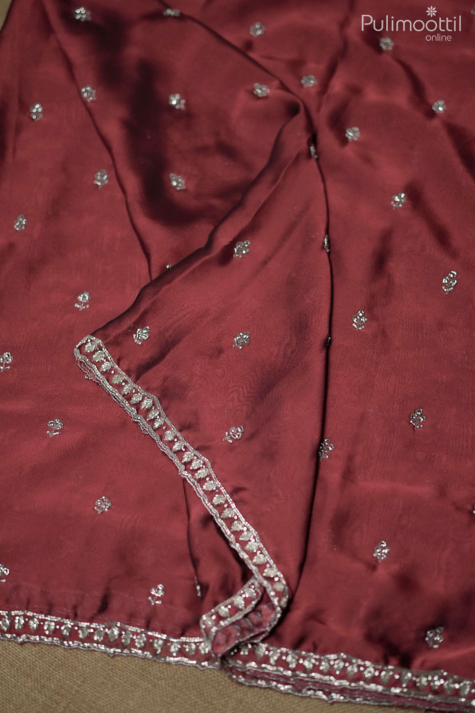 Maroon Colour Rangoli Silk Saree