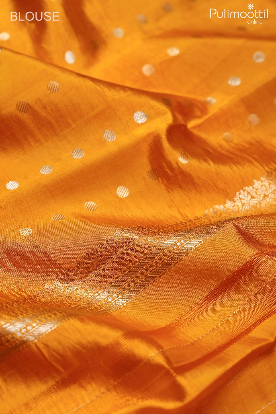 Mustard yellow color Mango silk saree