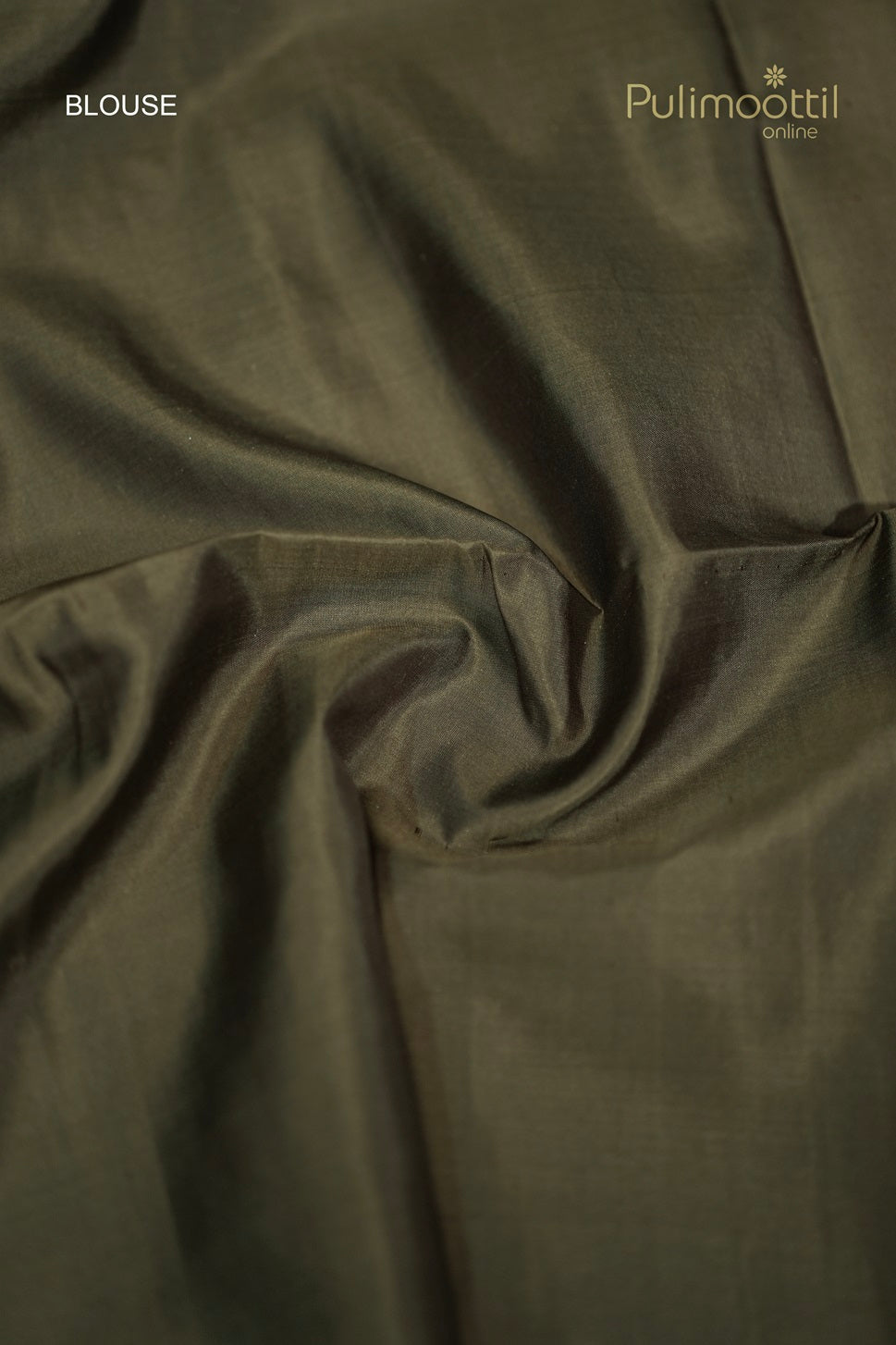 Dark Olive Green Colour Kanchipuram Soft silk Saree