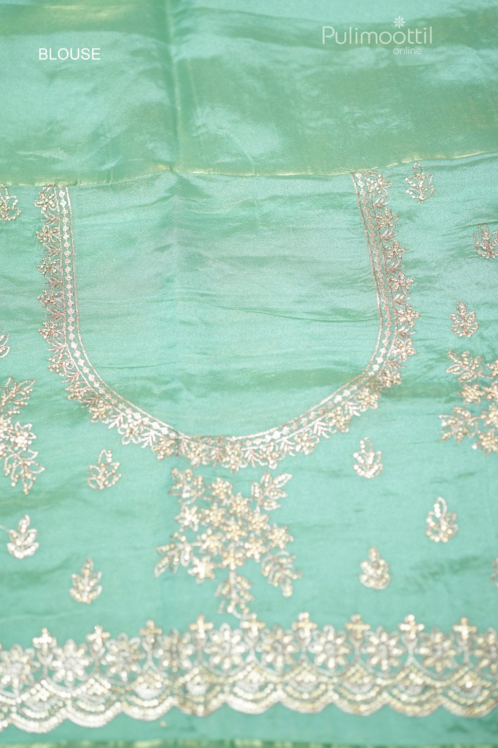 Light Aqua Green Colour Fancy Saree