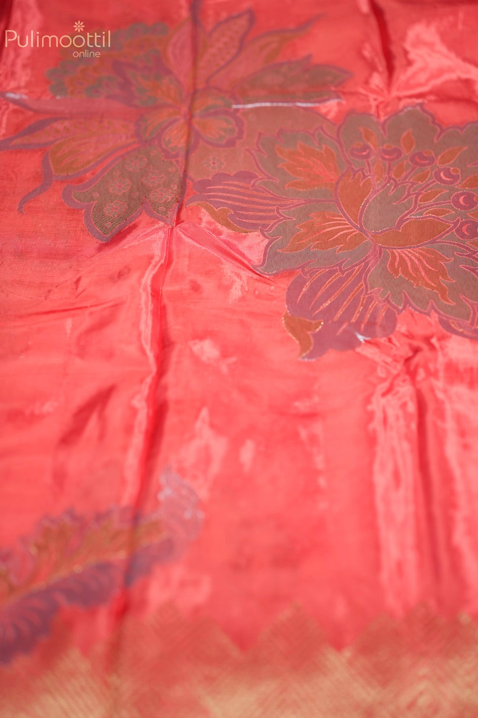 Orange Colour Banarasi Saree