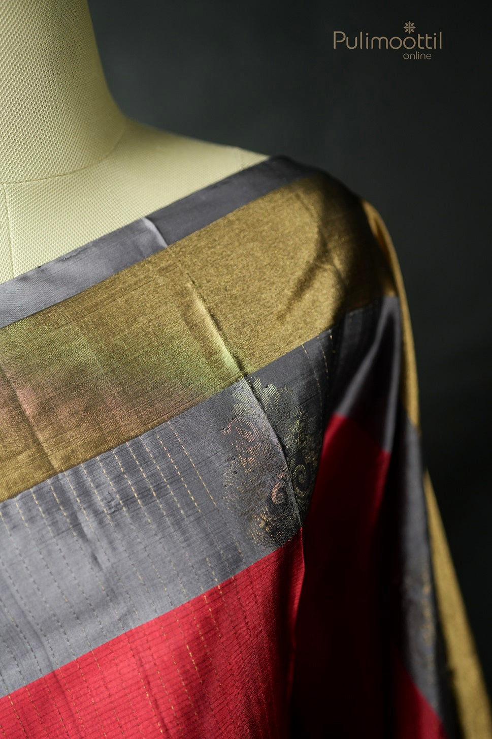 Maroon Colour Kanchipuram Soft Silk Saree