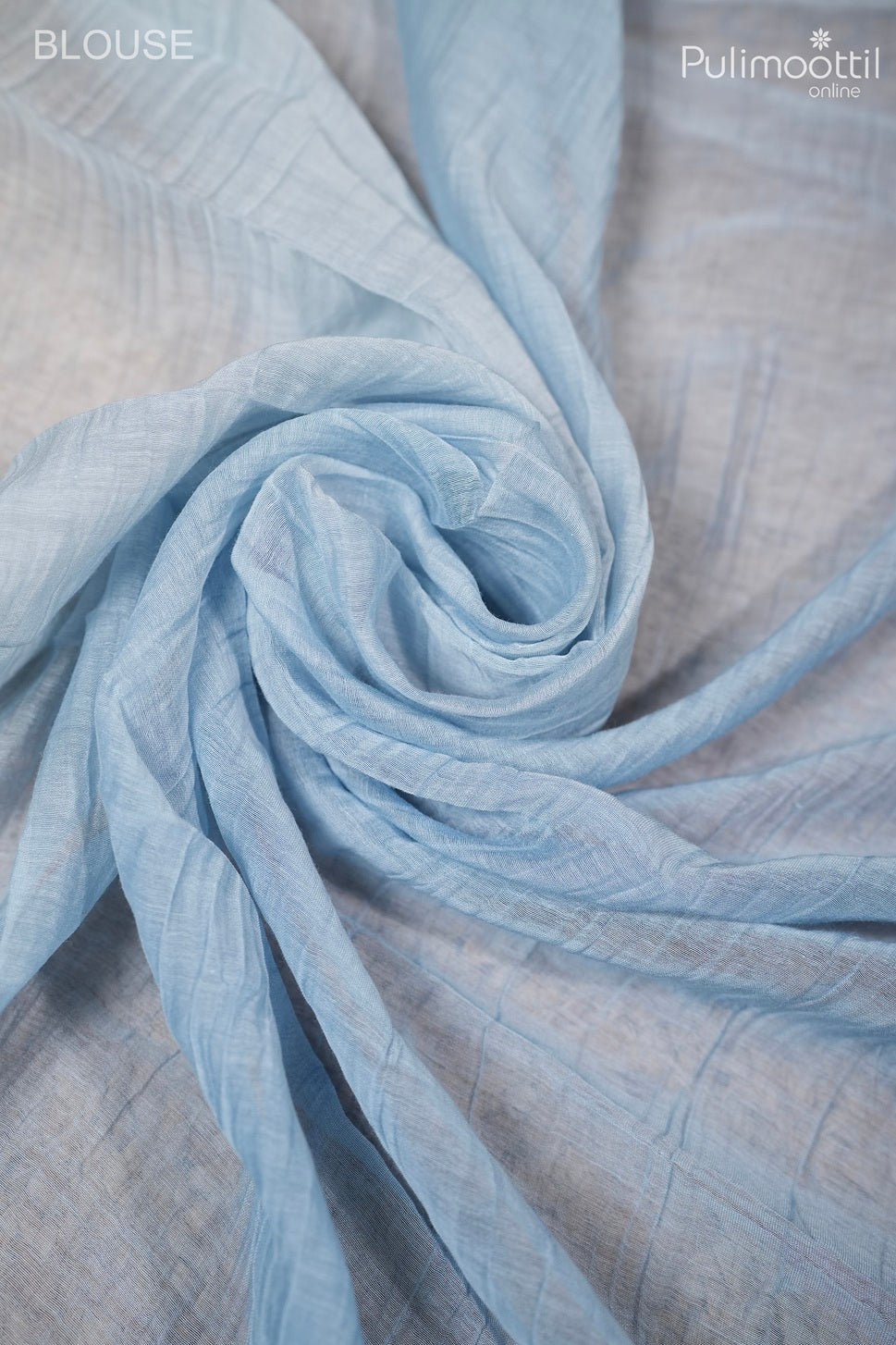 Ombre crushed Chanderi silk saree