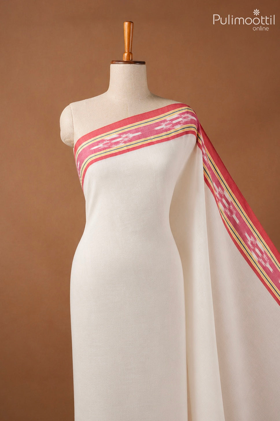 Off White Colour Mul Cotton Saree