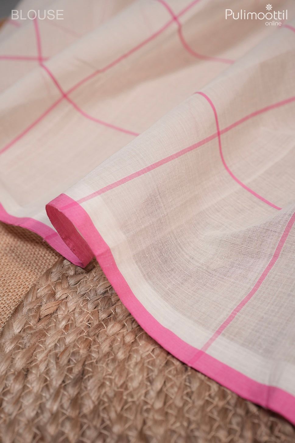 Off white color handloom cotton saree