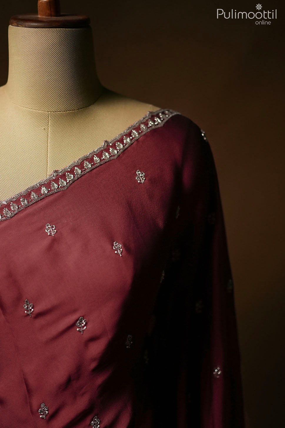 Maroon Colour Rangoli Silk Saree