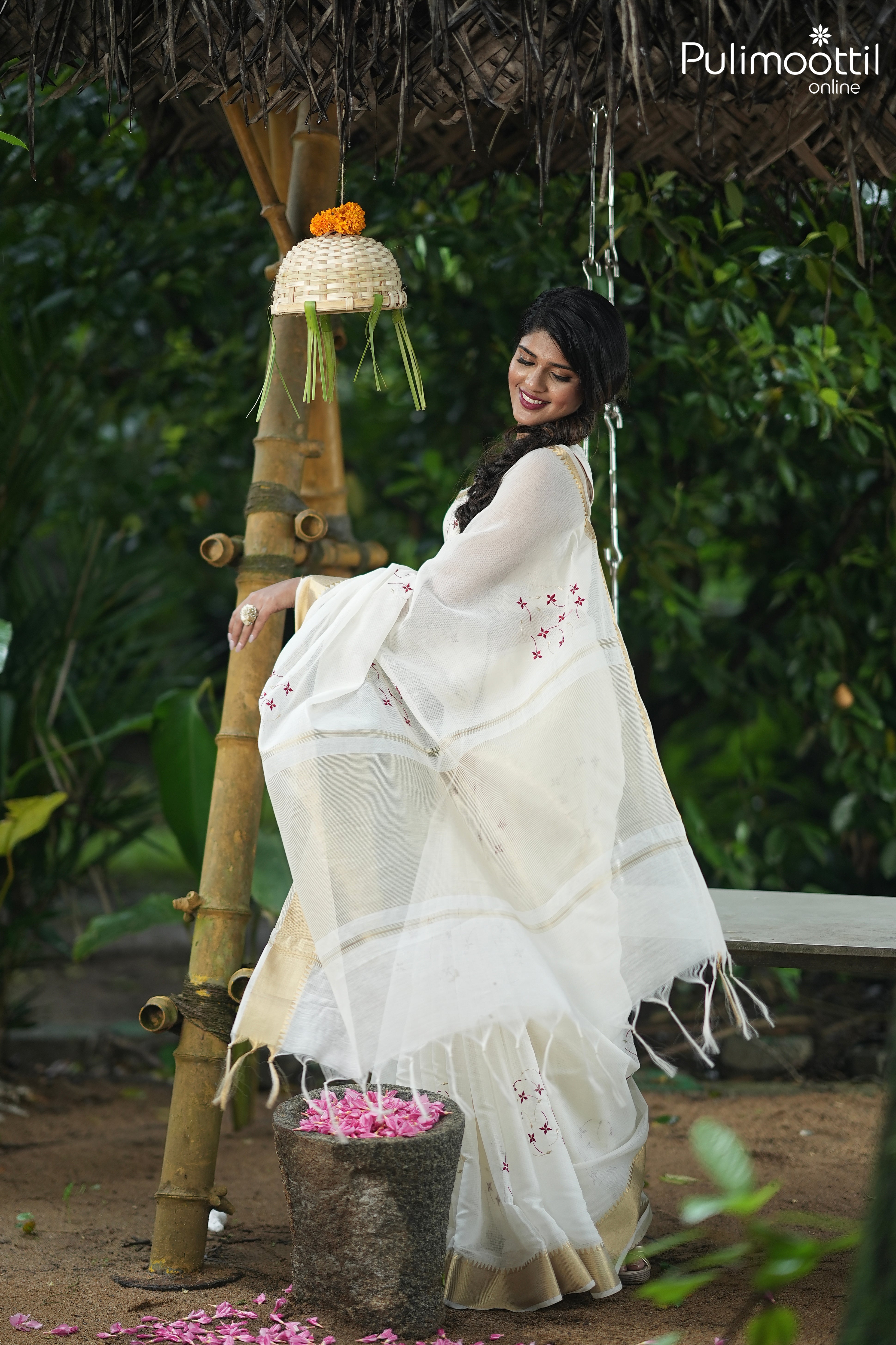 Kerala traditional cotton saree