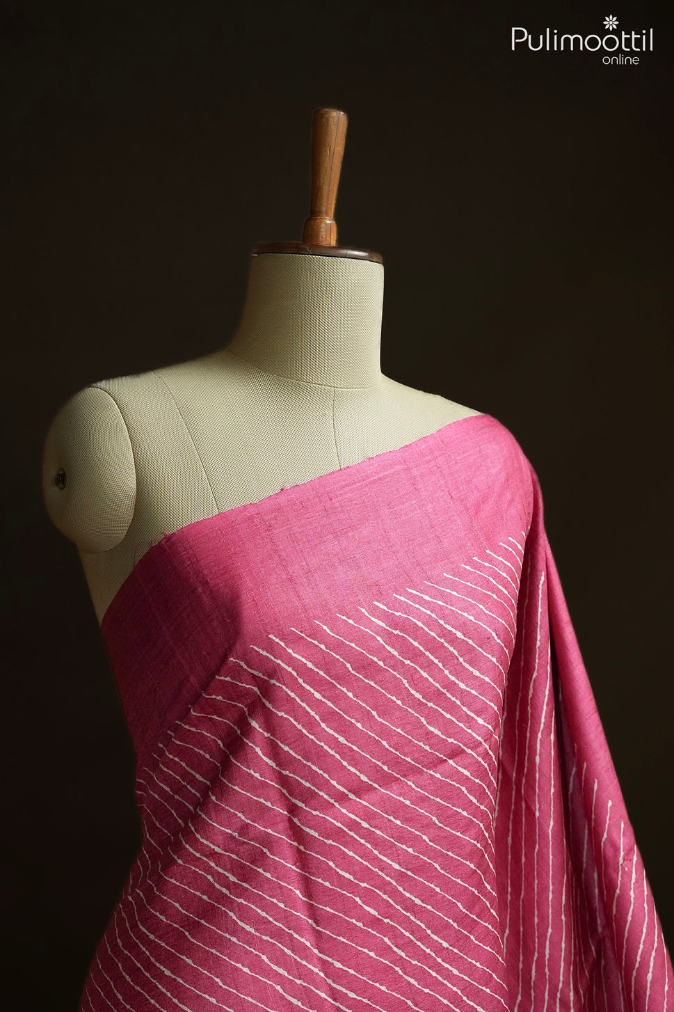 Multi color Tussar silk saree