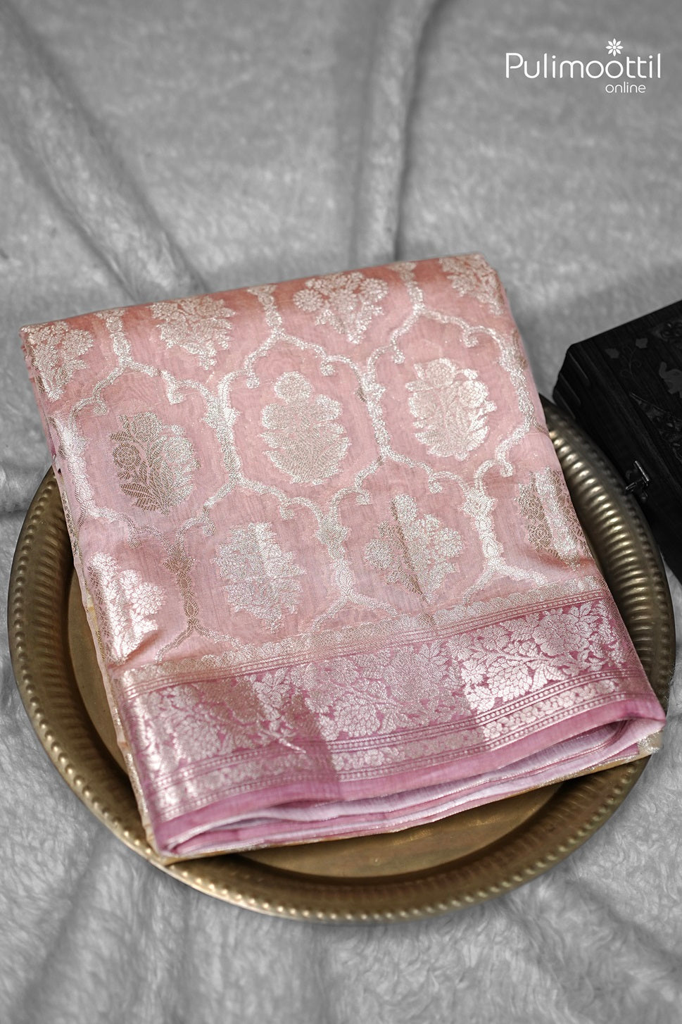 Double Shade Chanderi Banaras Silk Saree.