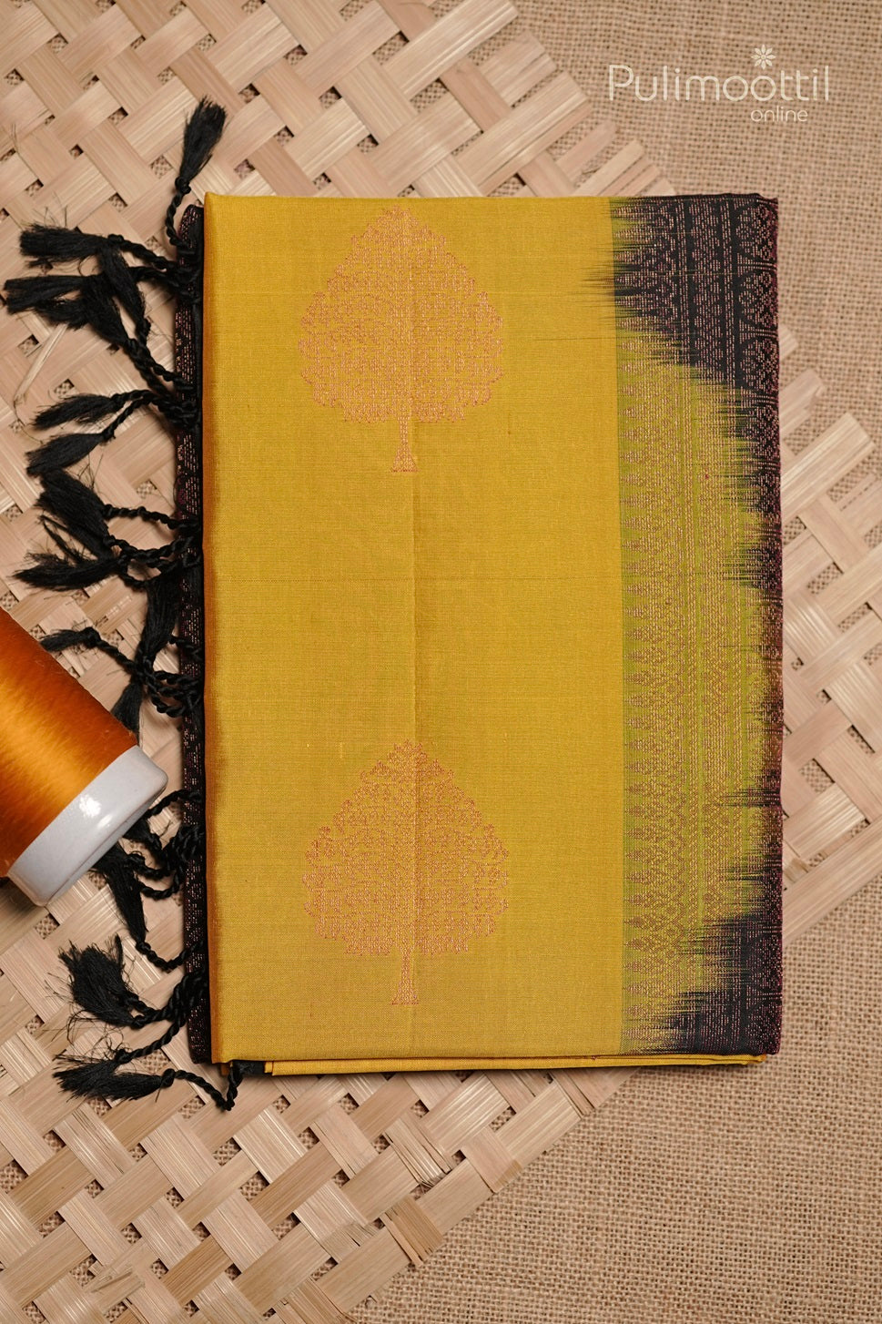 Yellow Colour Kanchipuram Soft Silk Saree