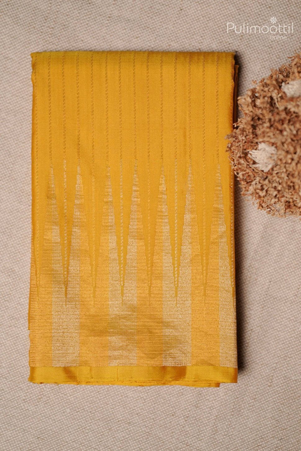 Yellow Colour Kanchipuram Soft Silk Saree