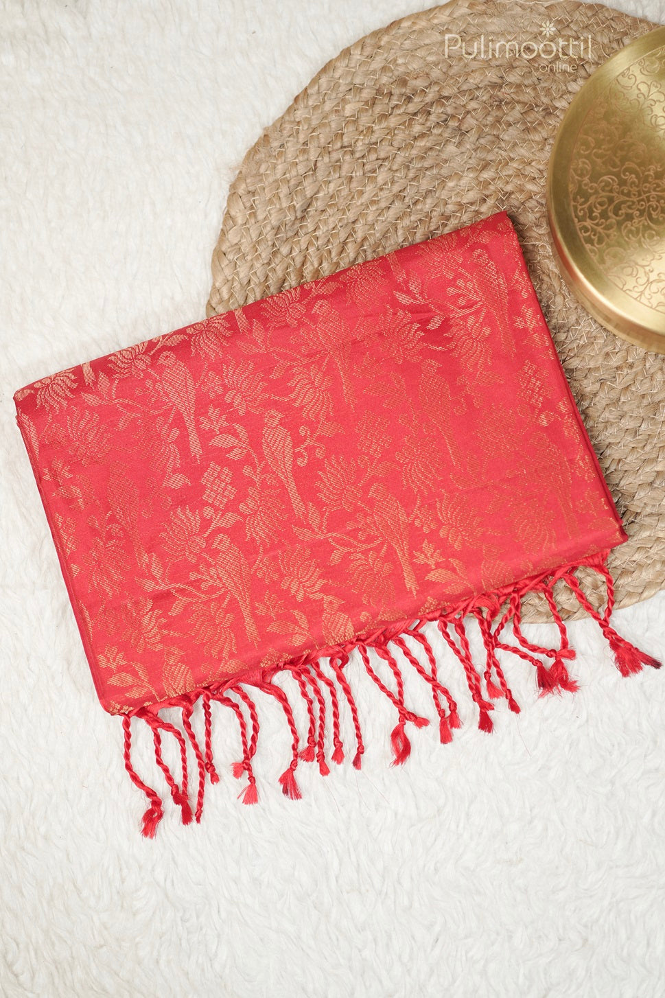 Red Colour Kanchipuram Soft Silk Saree