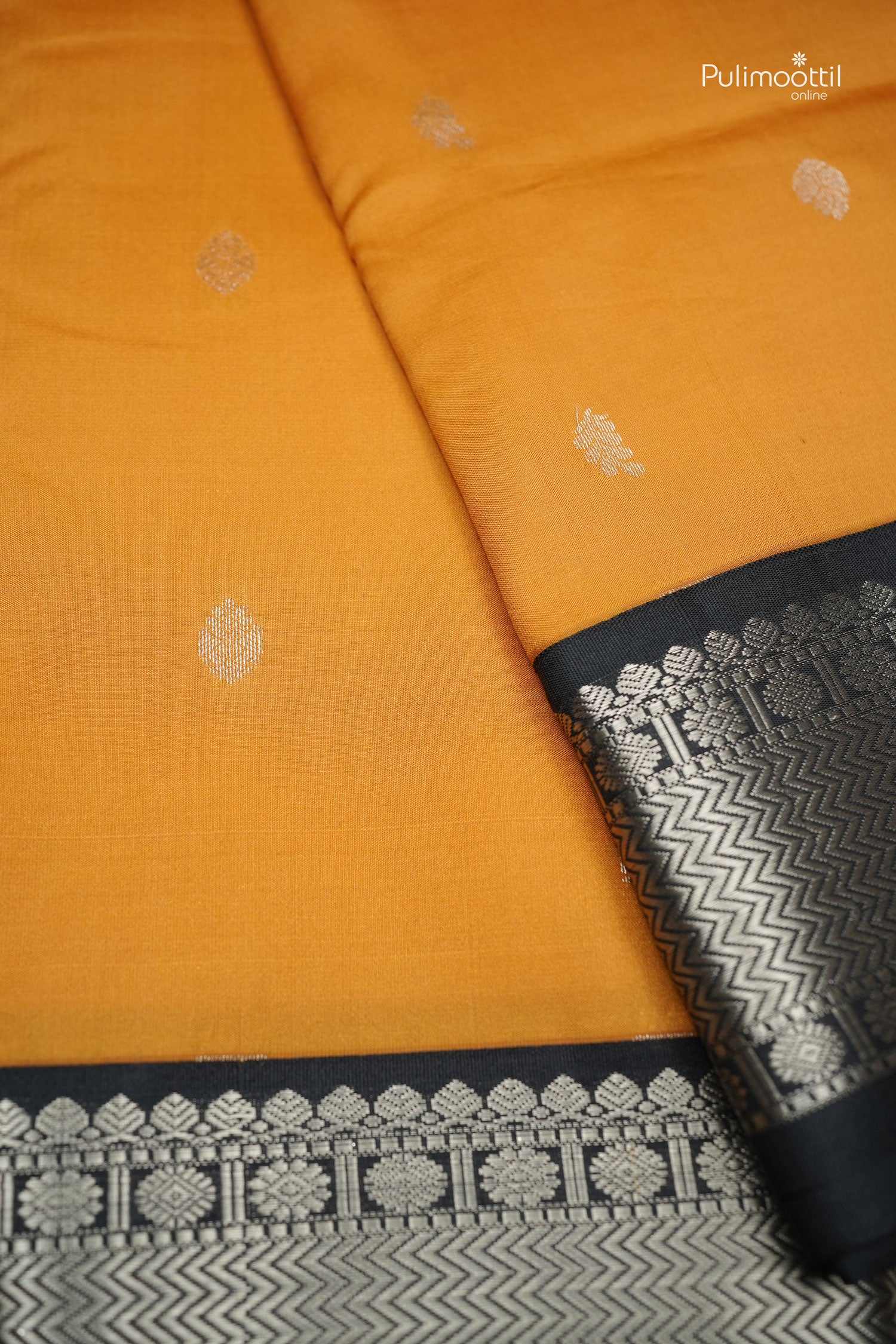 Musterd Yellow color Kanchipuram saree