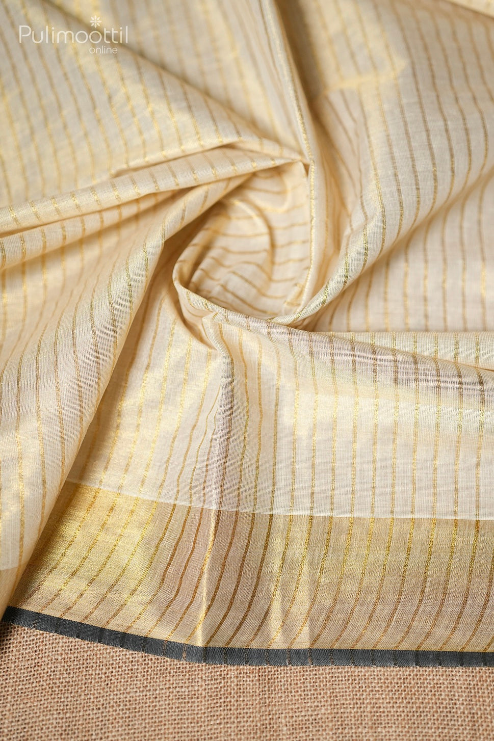 Kerala Traditional Golden Tissue Set Saree