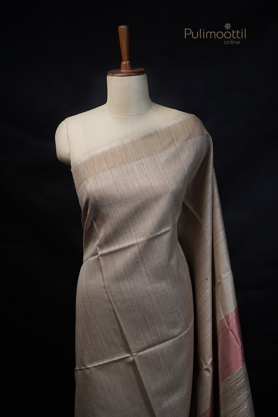 Pastel chickoo Colour Jute Silk Saree