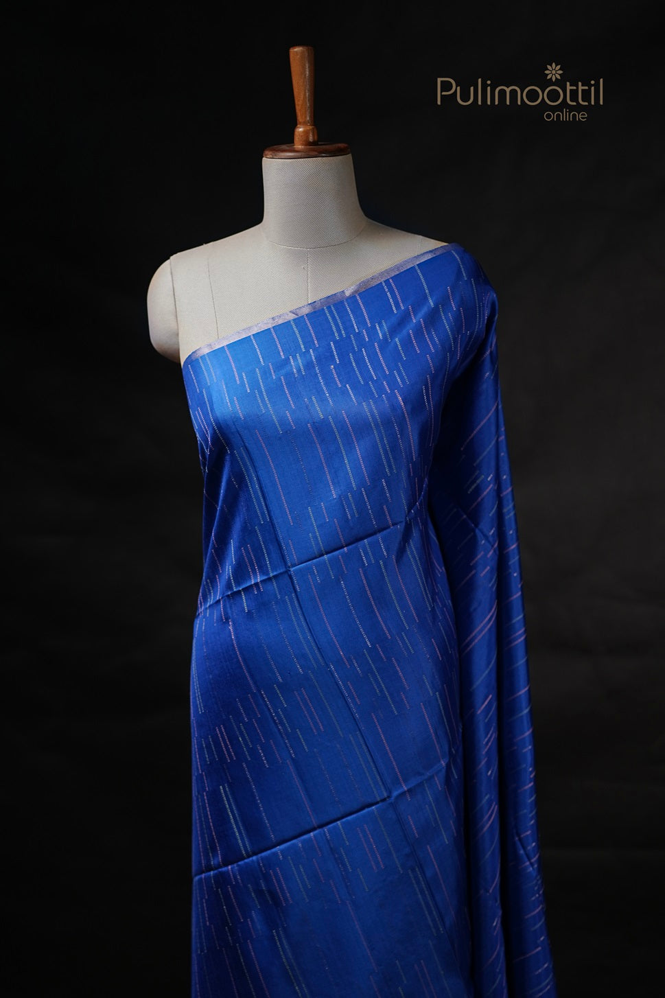 Blue Colour Kanchipuram Soft silk Saree