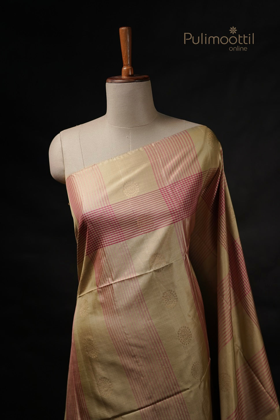 Georgian Green Colour Kanchipuram Soft Silk Saree