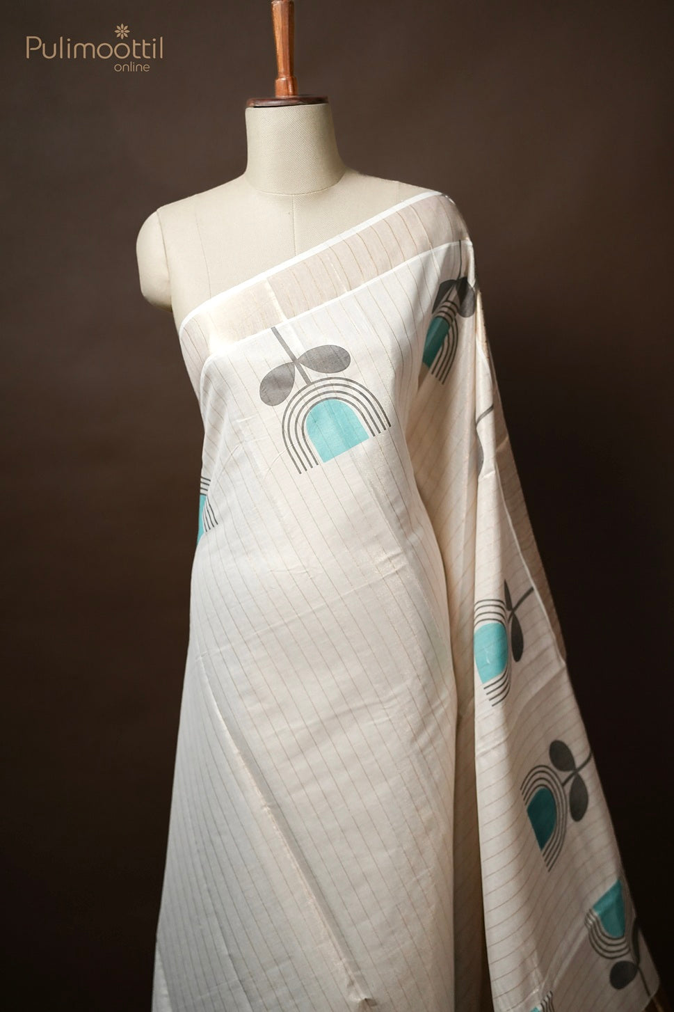 Kerala Traditional Golden Tissue Set Saree