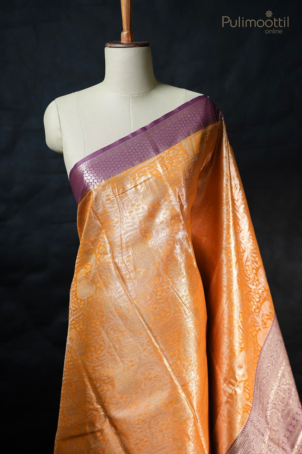 Yellow Colour Semi Silk Kanchipuram Saree