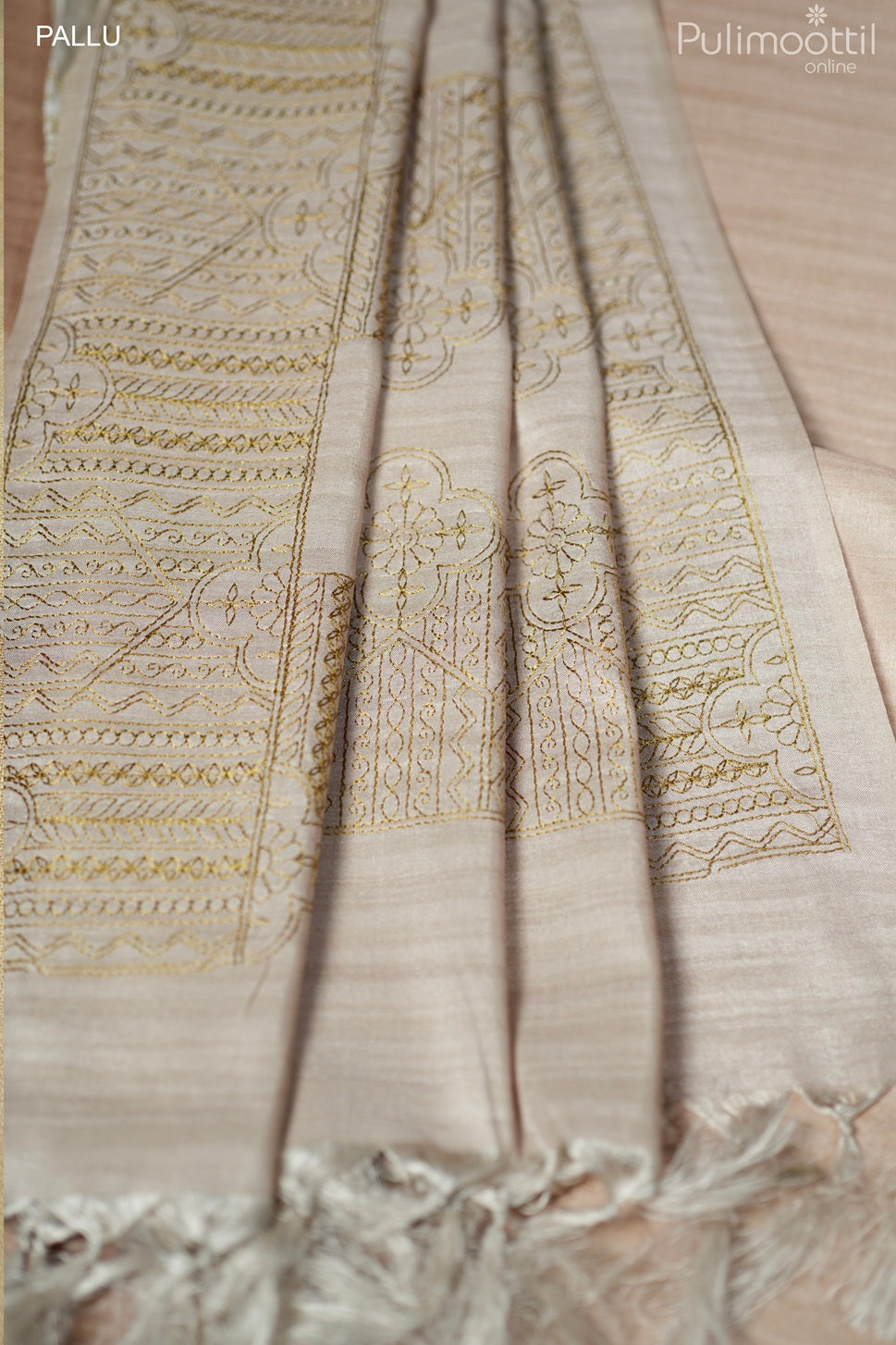 Double-shade semi Tussar silk saree