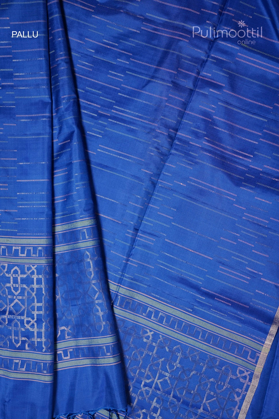 Blue Colour Kanchipuram Soft silk Saree
