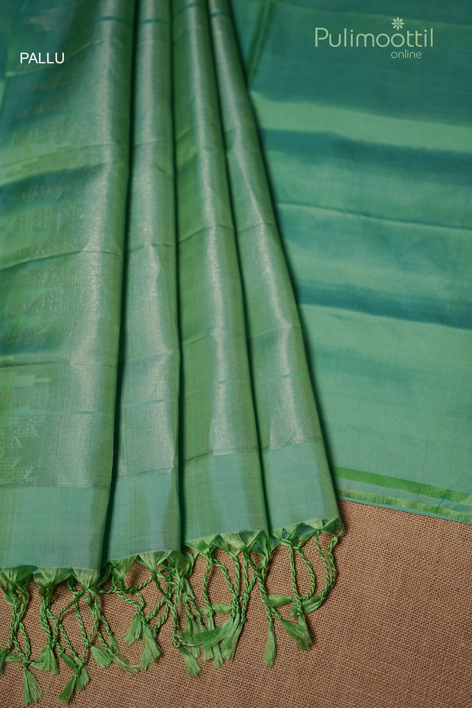 Turquoise Green Colour Kanchipuram Soft Silk Saree