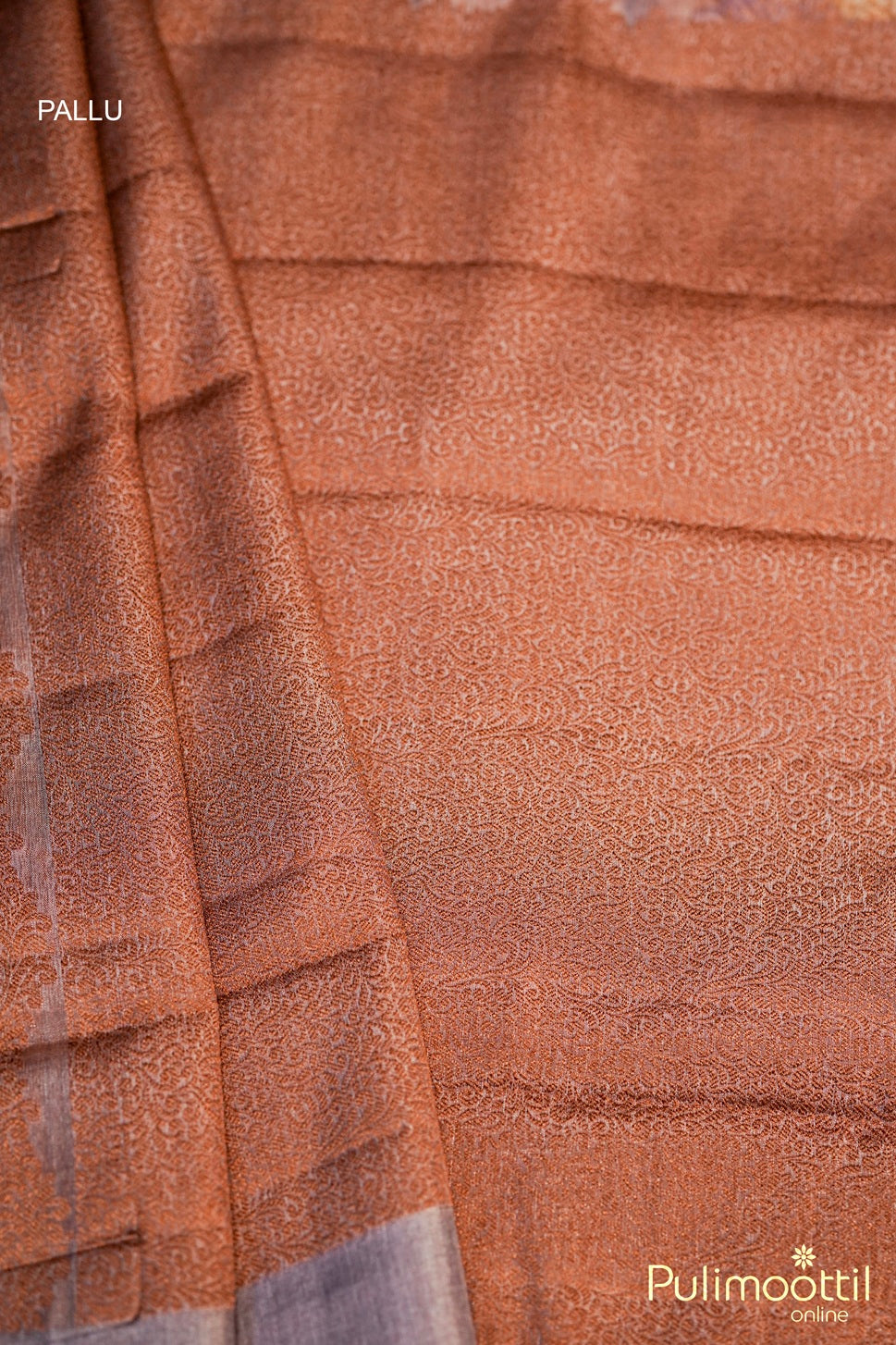 Pastel Lavender Colour Tussar Silk Saree.