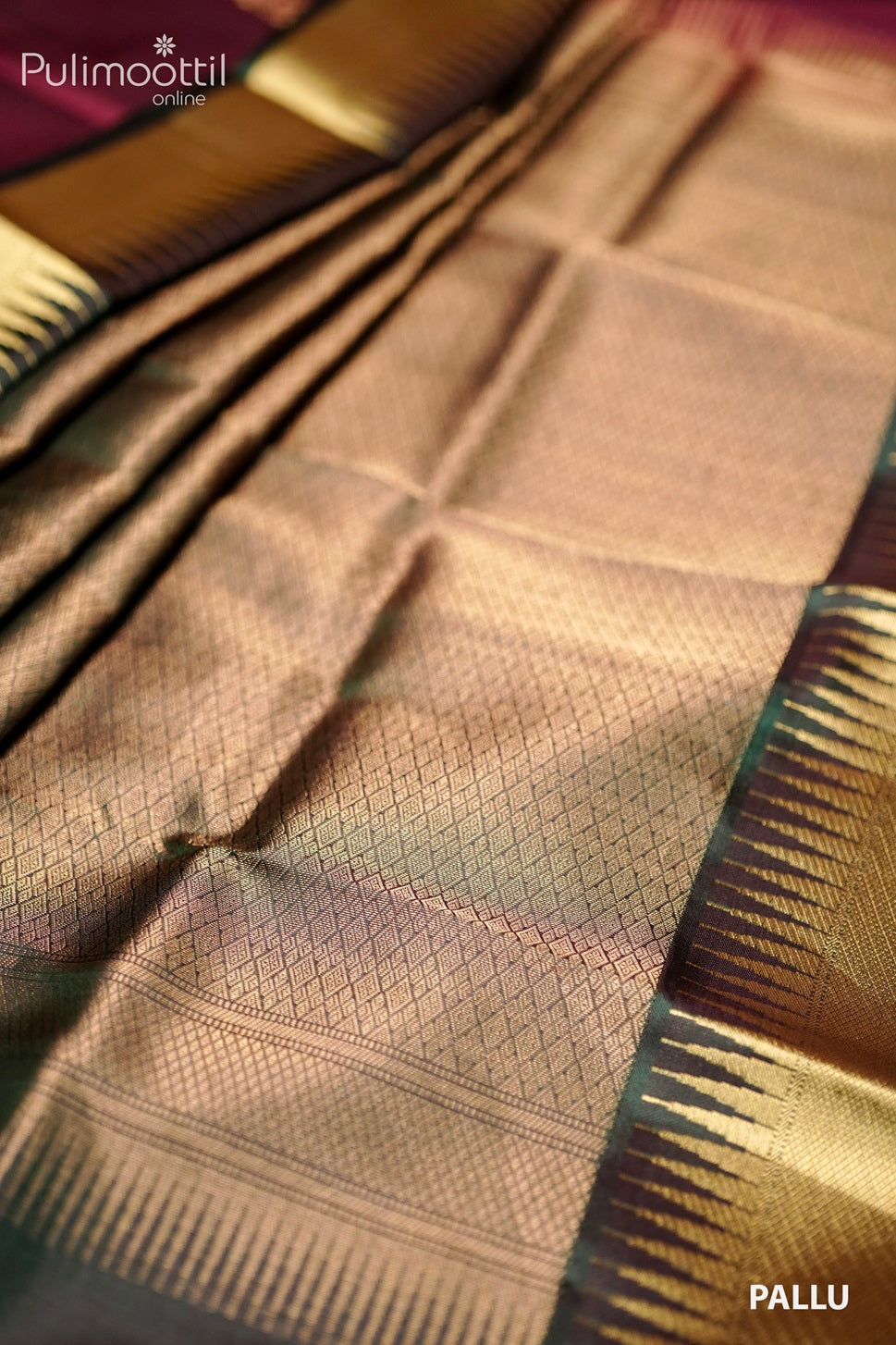 Maroon Colour Kanchipuram Soft Silk Saree.
