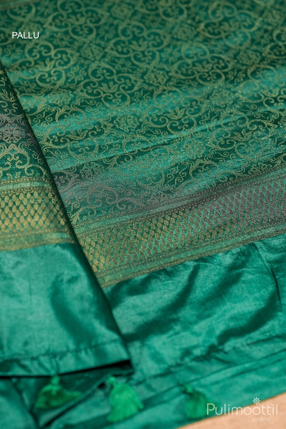 Rama Green Colour Kotta Silk Saree.