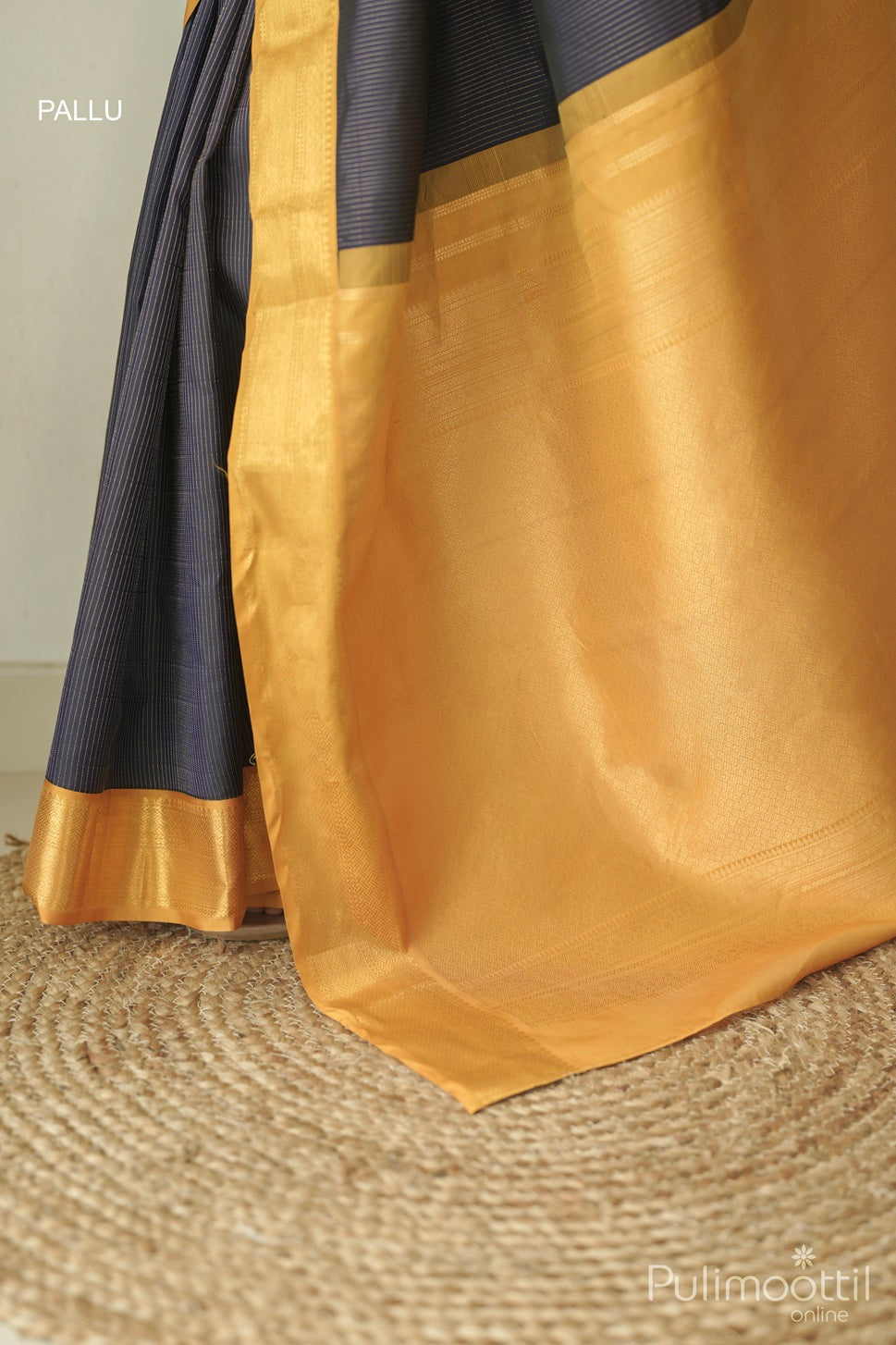 Violet Colour Kanchipuram Saree.