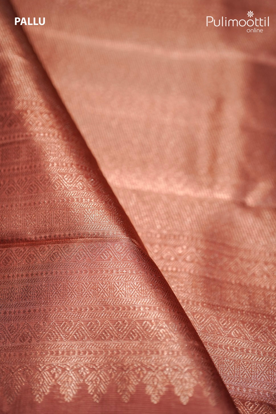 Pastle Peach Colour Kanchipuram Brocade Saree.