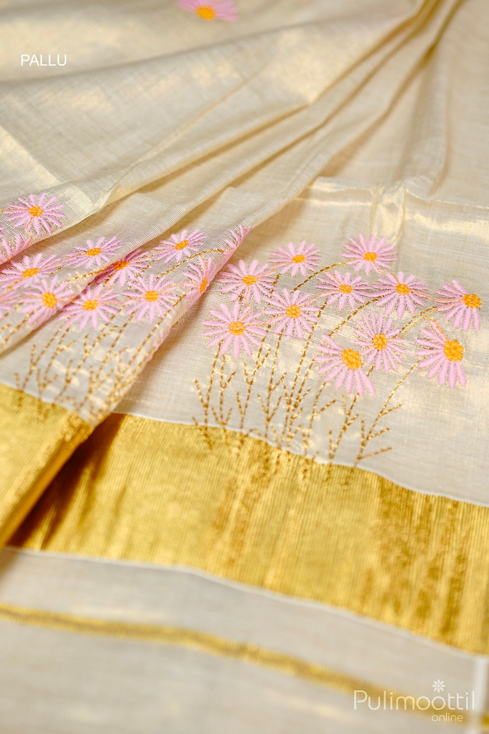 Golden Tissue Set Saree.