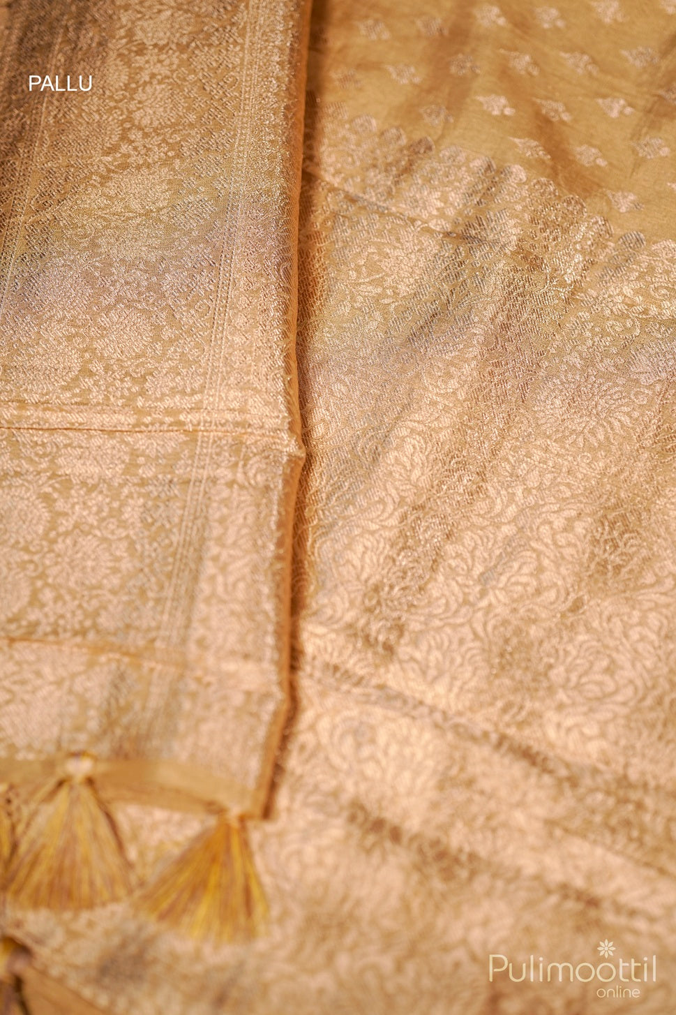 Golden Tissue Banarasi Saree.