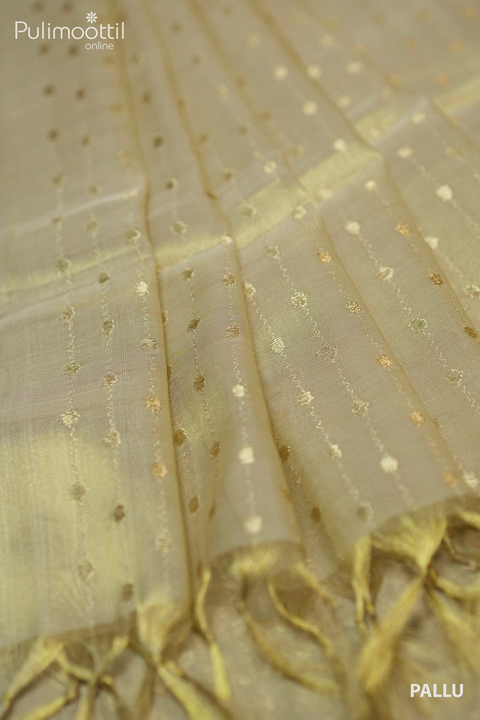 Golden Tissue Fancy Saree.