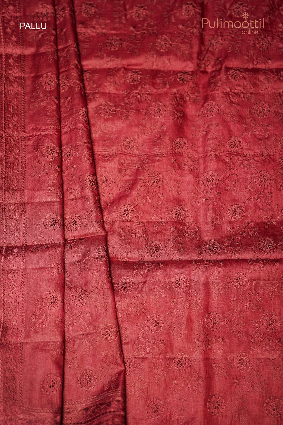 Maroon Colour Tussar Sillk Saree